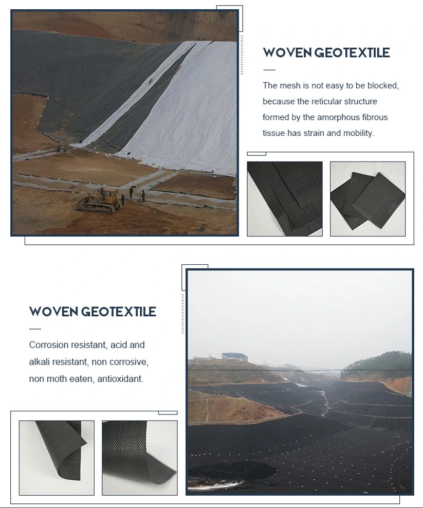 Geotessuto tessuto pp certificato di stabilizzazione del tessuto per il rinforzo del suolo 3