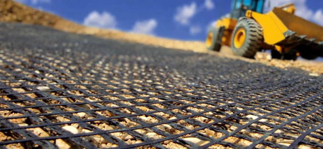 Geogrid di fibra di vetro ad alta resistenza alla trazione per asfalto rinforzo strada stradale 2