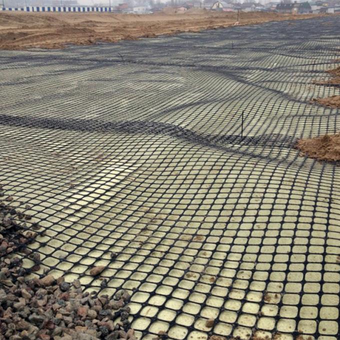 40kn Griglia reticolare Biassiale PP Geogrid di plastica per il rinforzo delle strade 4