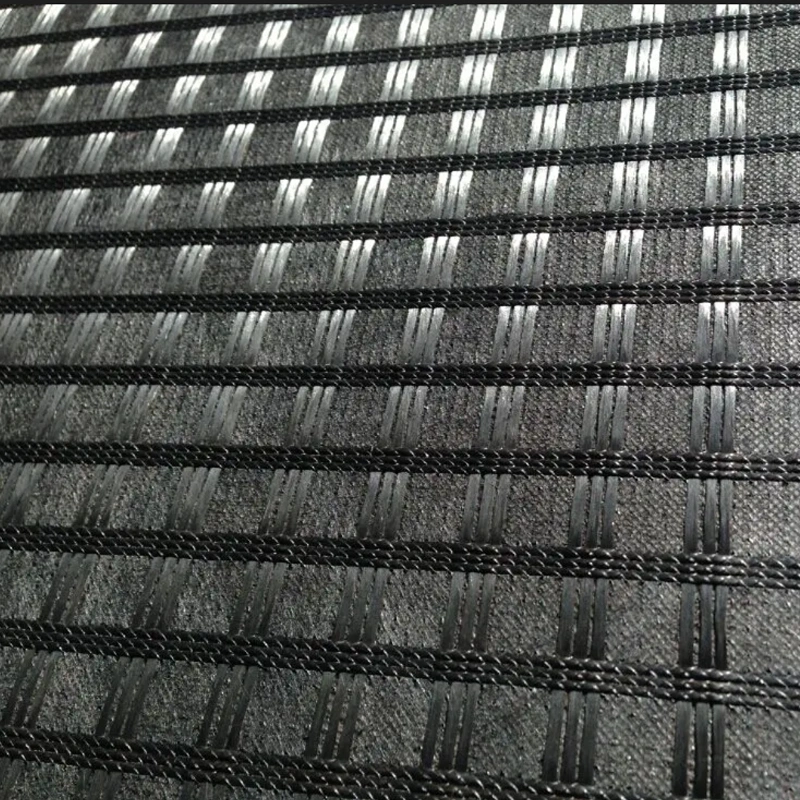 Geotessili non tessuti di fibre di vetro geogrid rinforzati 1