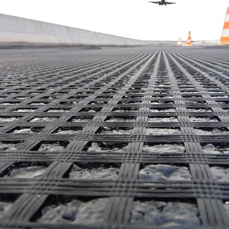 Geotessili non tessuti di fibre di vetro geogrid rinforzati 2