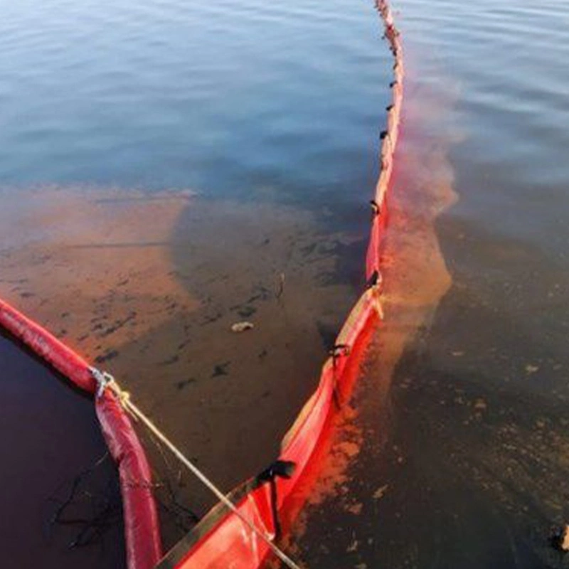 Recinzione a braccio galleggiante di tipo PVC per fuoriuscite di petrolio e altri contenitori galleggianti 0
