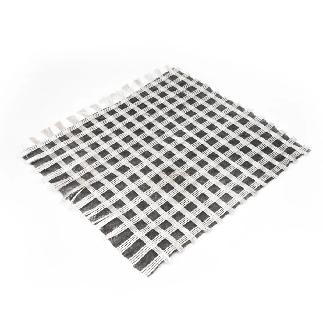 Geogrid biassiale composito in fibra di vetro con geotessile non tessuto per rinforzo del suolo/materiale da costruzione stradale Geocompos 4