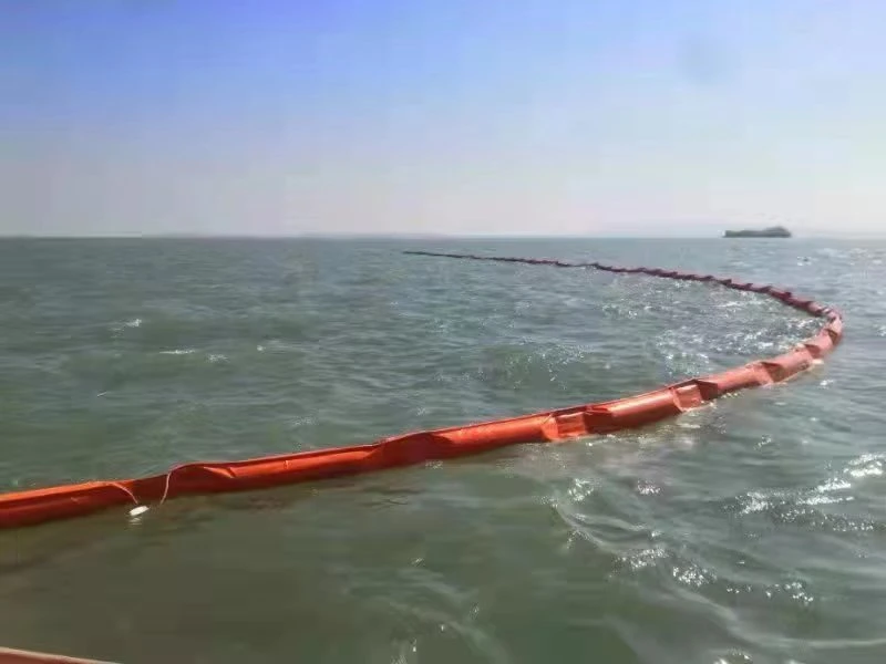 Silt Curtain Pvc galleggiante Silt Curtain Containment Boom Eco Friendly Oil Spilling Boom 10