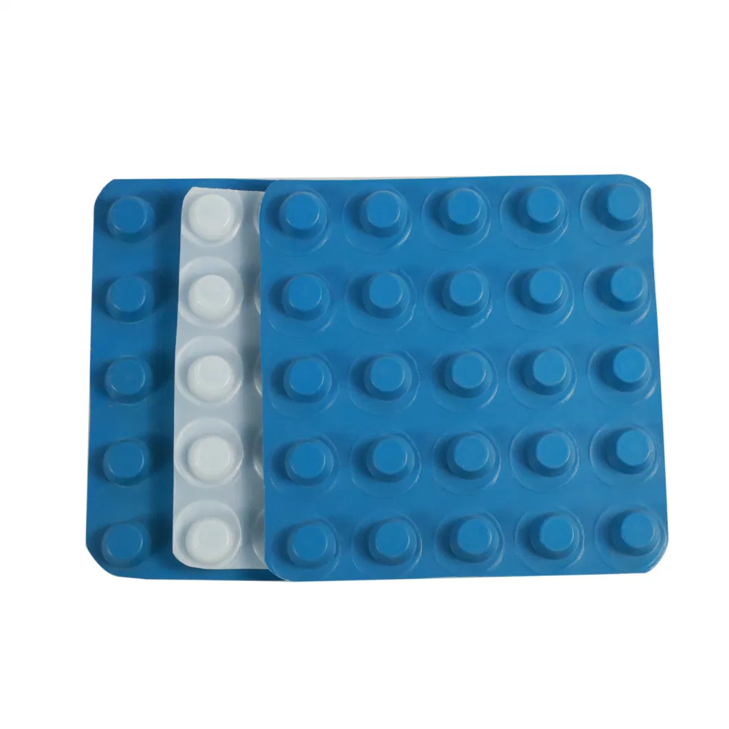 Progetto di rivestimento della membrana di drenaggio a fossette PVC Tavola di drenaggio a fossette perforata Lavoro di fondamento Soluzione idrica Soluzione idrica 3