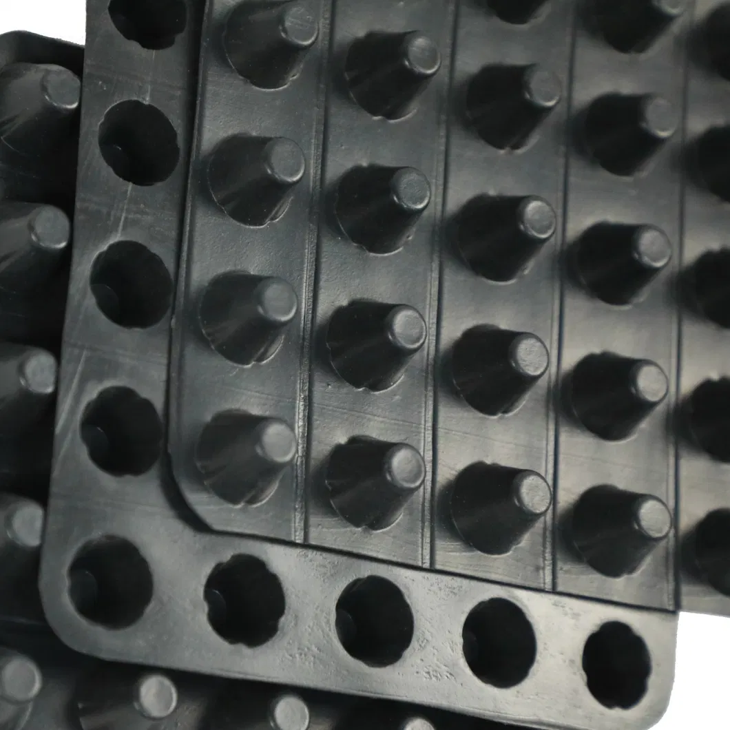 Progetto di rivestimento della membrana di drenaggio a fossette PVC Tavola di drenaggio a fossette perforata Lavoro di fondamento Soluzione idrica Soluzione idrica 5