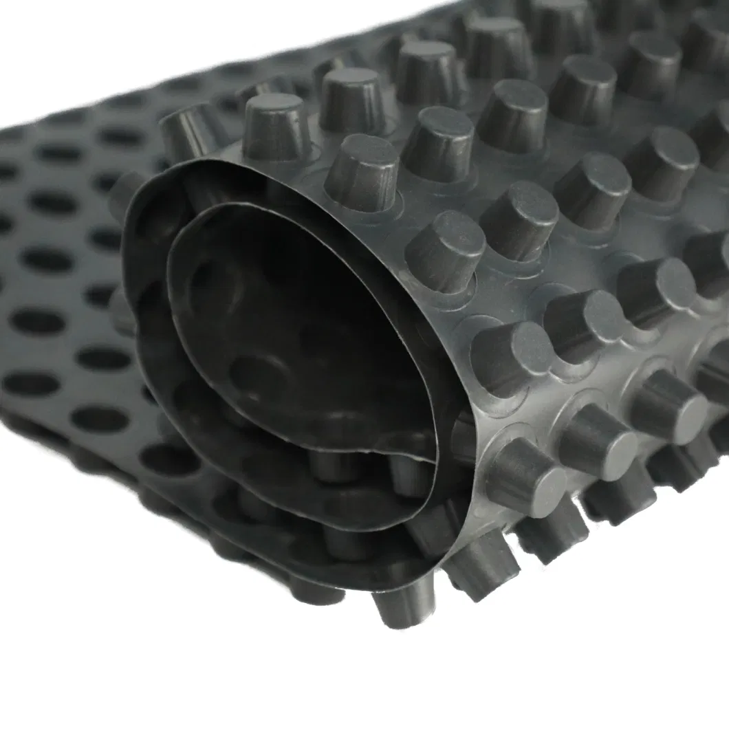 Progetto di rivestimento della membrana di drenaggio a fossette PVC Tavola di drenaggio a fossette perforata Lavoro di fondamento Soluzione idrica Soluzione idrica 13