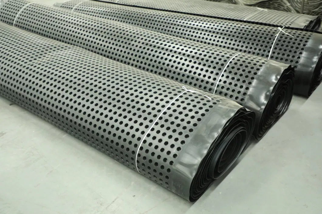 Progetto di rivestimento della membrana di drenaggio a fossette PVC Tavola di drenaggio a fossette perforata Lavoro di fondamento Soluzione idrica Soluzione idrica 18