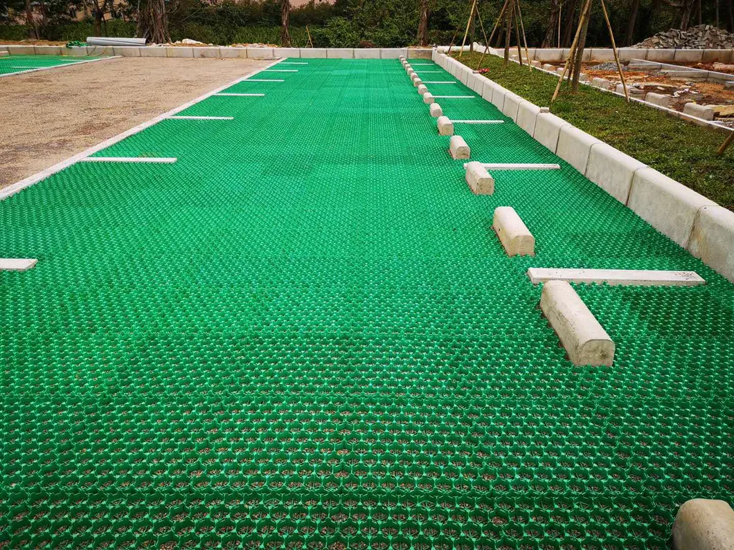 Griglia stabilizzatrice di prato in HDPE per parcheggio, tetto esterno, giardino, pavimenti permeabili, interconnessione 0