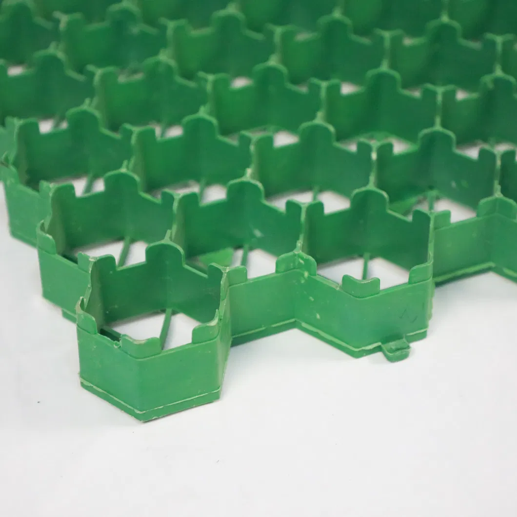 Griglia stabilizzatrice di prato in HDPE per parcheggio, tetto esterno, giardino, pavimenti permeabili, interconnessione 6