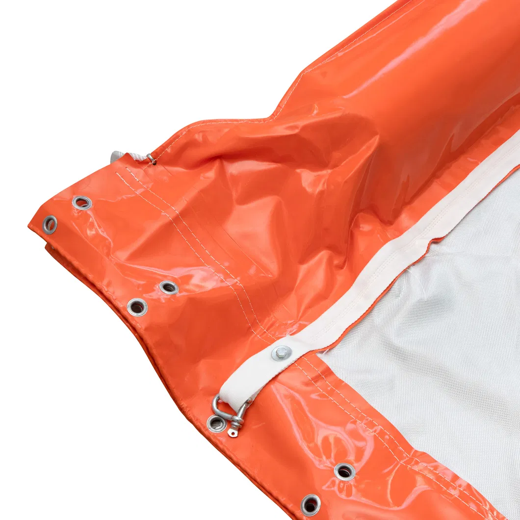 Permeabile per l'acqua e galleggiante per ambienti acquatici Eco-friendly Oil Spilling Boom PVC galleggiante 7