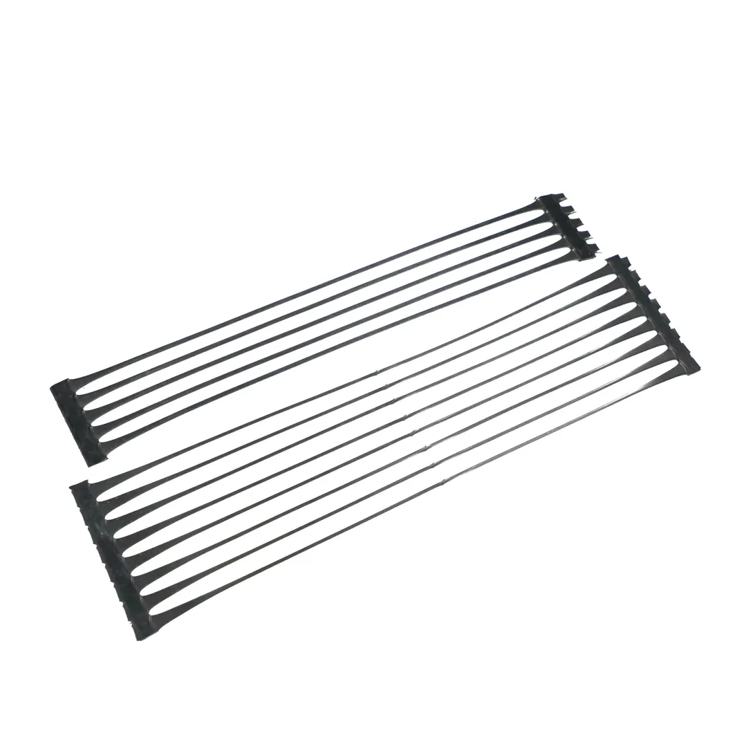 Plastico polipropilene PE unidirezionale uniaxiale di trazione Geogrid di plastica per il rinforzo del pavimento stradale 2