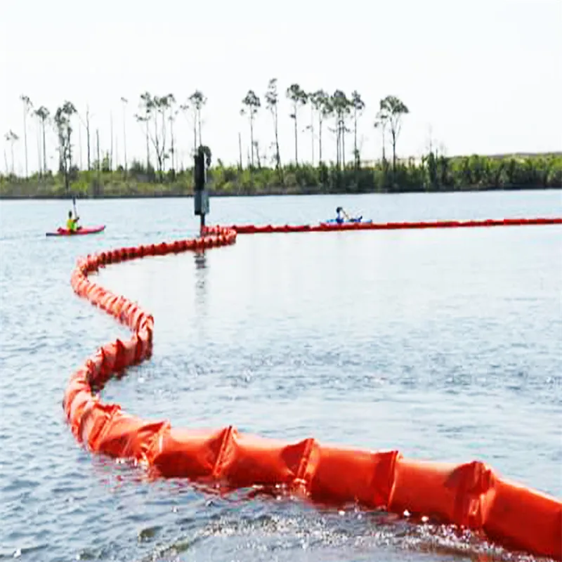 Barriera Antisedimento Galleggiante in PVC, Barriera di Contenimento per Sedimenti, Braccio per Contenimento di Sversamenti di Petrolio Eco-compatibile, Barriera Galleggiante per Ambienti Acquatici 0