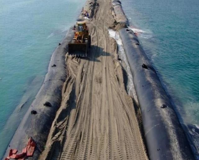 Le borse d'asciugamento dragate di Geotube del geotessuto sedimentano i sacchetti filtro