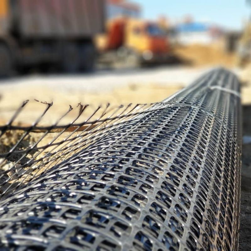 Poliestere ad alta resistenza Geogrid per gli argini basali ed il rinforzo delle pareti del pendio del suolo