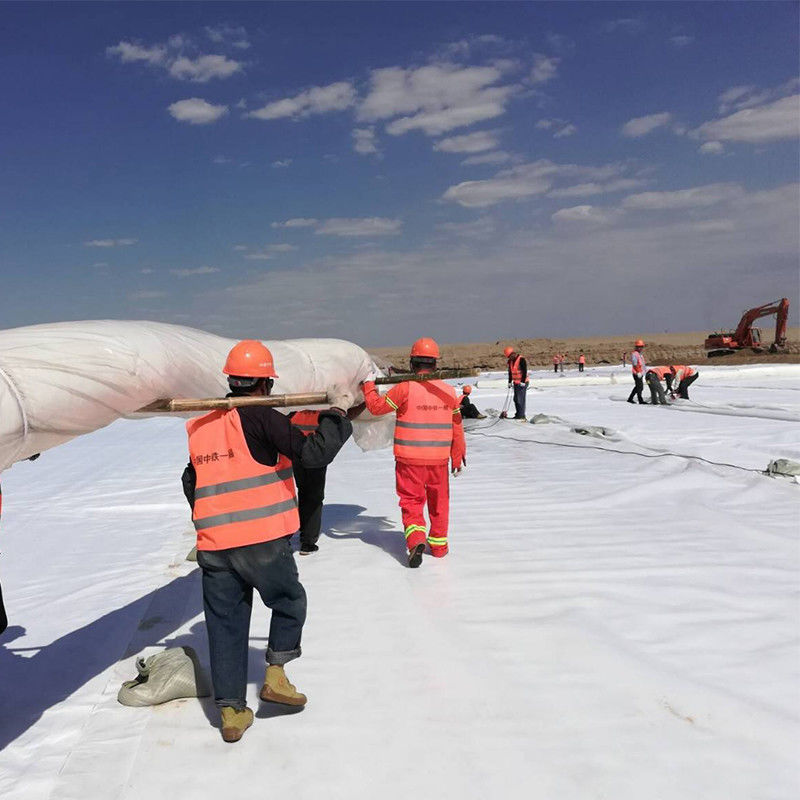 Materiale Geosintetico ad alta resistenza Autostrada Pavimentazione Strada Costruzione PP PET Fibra non tessuta Geotessile Prezzo