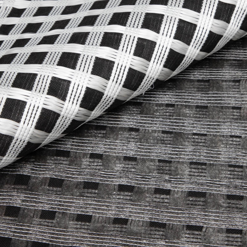 Geogrid biassiale composito in fibra di vetro con geotessile non tessuto per rinforzo del suolo/materiale da costruzione stradale Geocompos