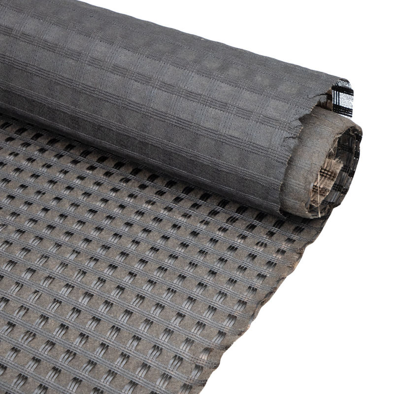 Geogrid biassiale composito in fibra di vetro con geotessile non tessuto per rinforzo del suolo/materiale da costruzione stradale Geocompos
