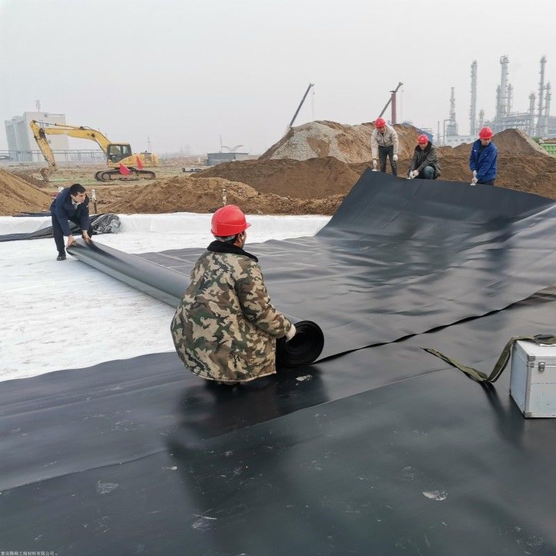 Liner impermeabilizzante a geomembrana in HDPE / Liner per piscina / Digestore di biogas per discariche di materiali da costruzione stradale Georid