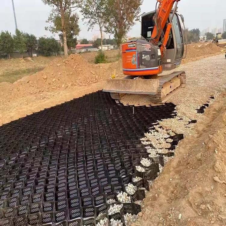 Pareti di sostegno di argine rinforzate geocelle HDPE terraforte rinforzo stabilizzazione del suolo del canale fluviale geocelle