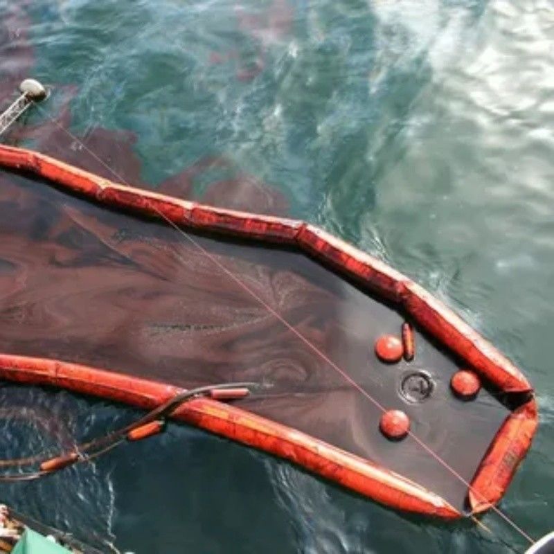 Silt Curtain PVC Floating Silt Curtain Containment Boom Eco Friendly Oil Spilling Boom Silt Curtain per l'ambiente acquatico