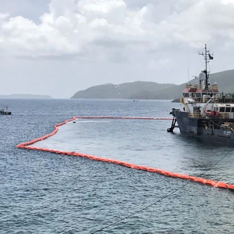 Silt Curtain PVC Floating Silt Curtain Containment Boom Eco Friendly Oil Spilling Boom Silt Curtain per l'ambiente acquatico
