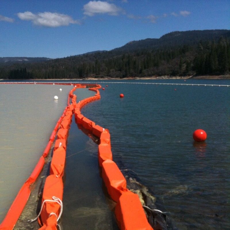 Silt Curtain PVC Floating Silt Curtain Containment Boom Eco Friendly Oil Spilling Boom Silt Curtain per l'ambiente acquatico