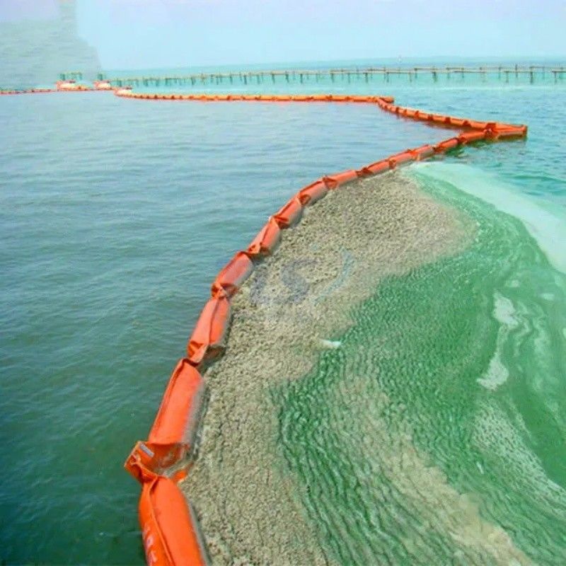 Silt Curtain PVC Floating Silt Curtain Containment Boom Eco Friendly Oil Spilling Boom Silt Curtain per l'ambiente acquatico