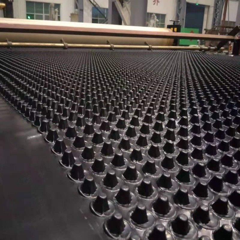 Progetto di rivestimento della membrana di drenaggio a fossette PVC Tavola di drenaggio a fossette perforata Lavoro di fondamento Soluzione idrica Soluzione idrica