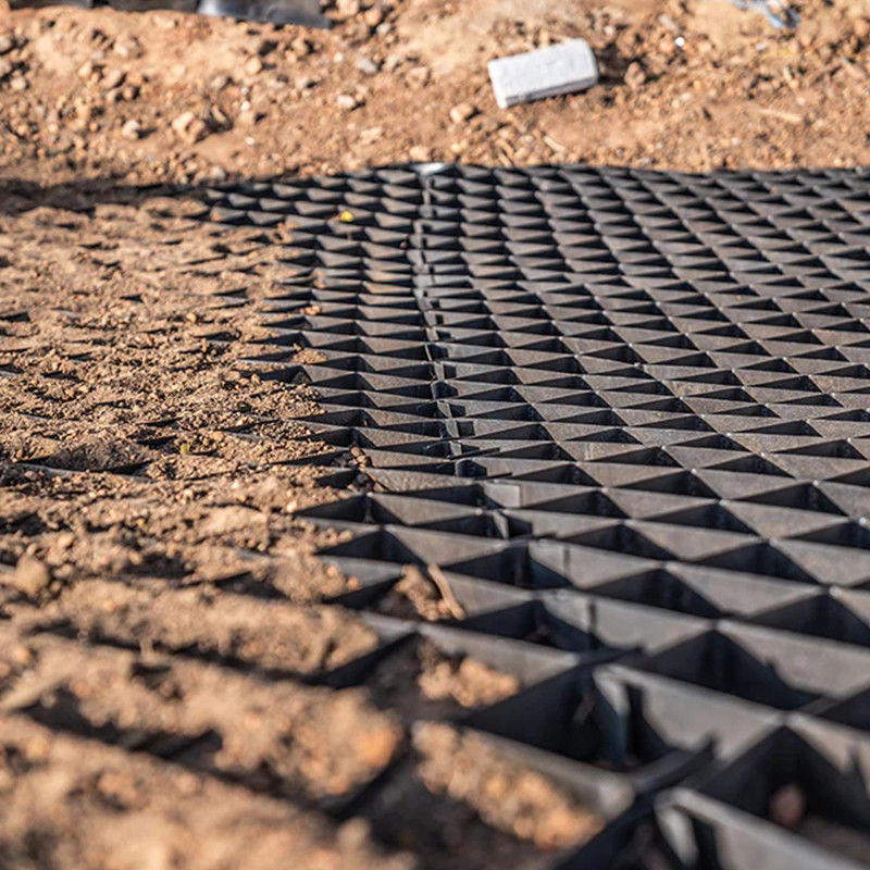 Sistema cellulare di rinforzo del suolo Geocella sistema di griglia di sepoltura Geocella HDPE / PP per il letto stradale