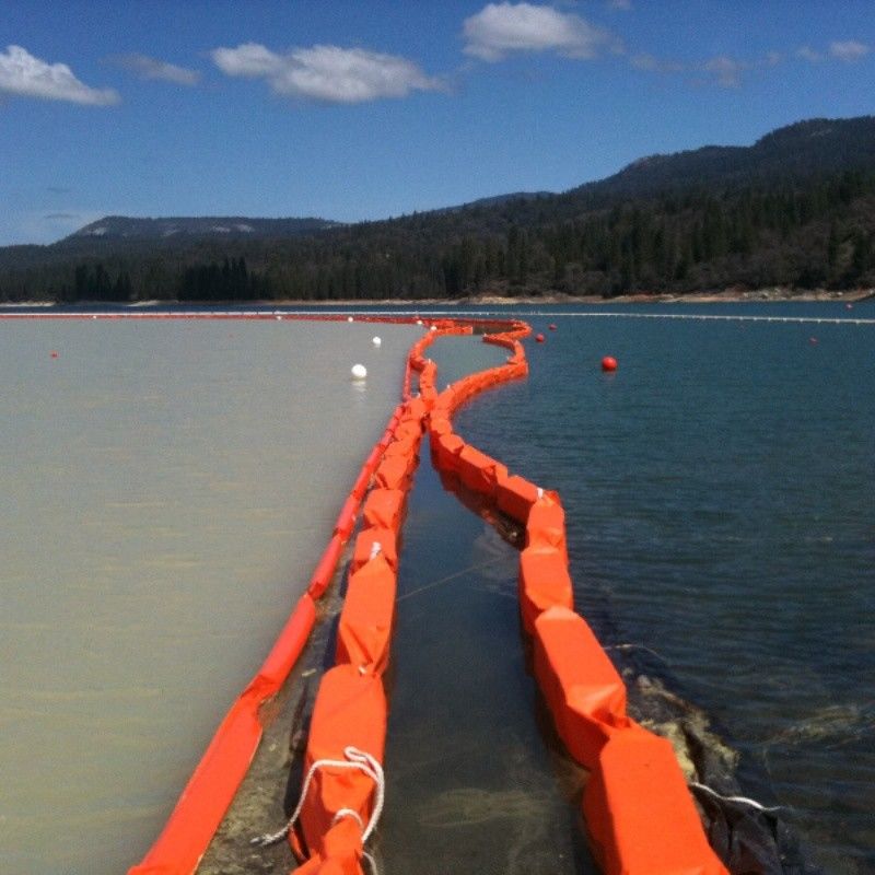 Permeabile acquatico galleggiante Silt Curtain PVC Silt Curtain Boom Silt Curtain PVC Oil Boom Containment Fence Silt Curtain