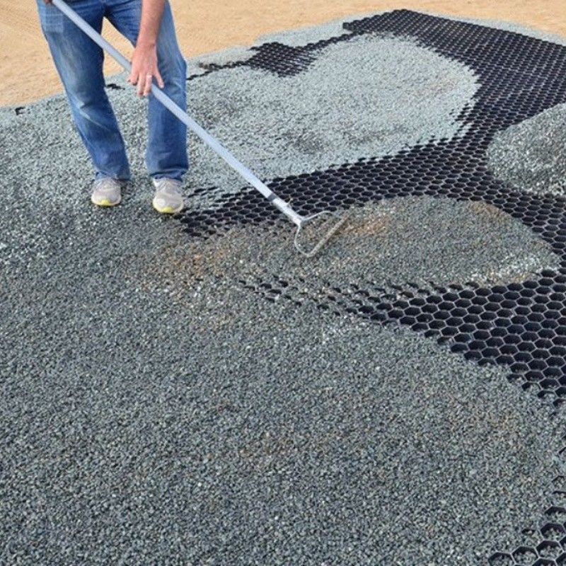 Pavimenti di erba permeabili a ghiaia per ghiaia pesante Pavimenti di erba per ghiaia in plastica HDPE per via d'ingresso