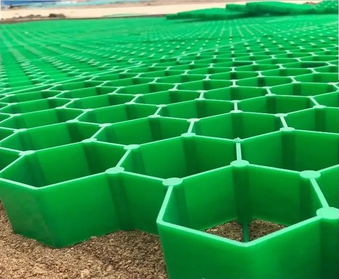 Pavimentazioni con griglia di erba porosa in HDPE in plastica