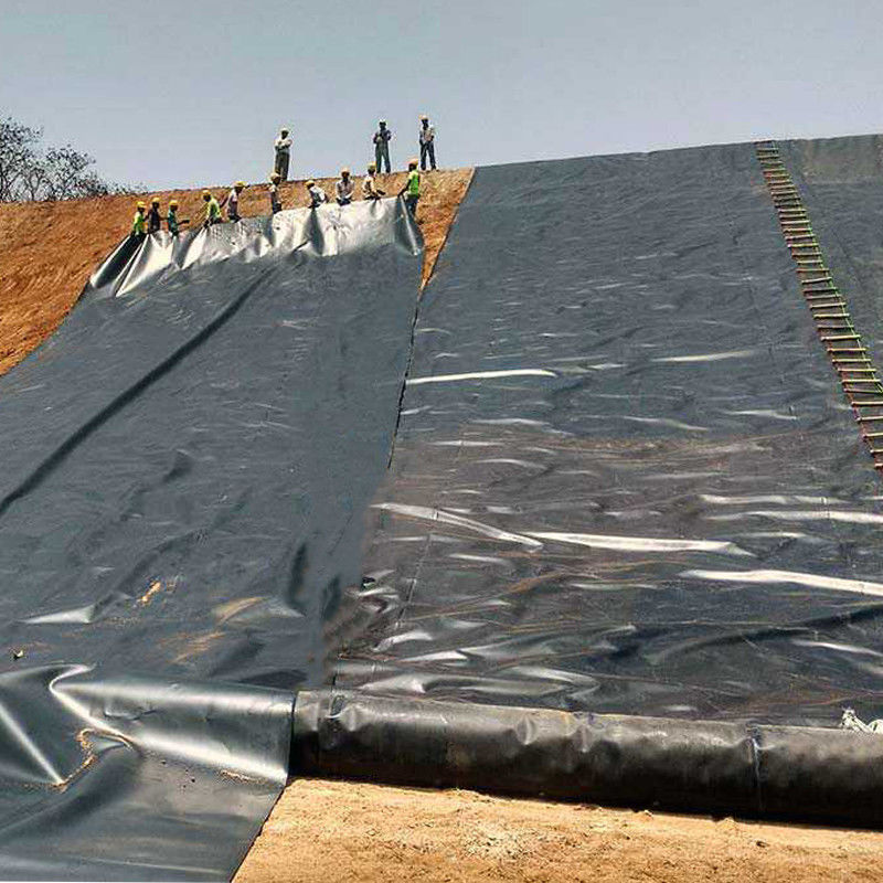 0.75mm 1mm anti-siccità impermeabile liscio HDPE Geomembrane Pond Liner per lo smaltimento di scorie