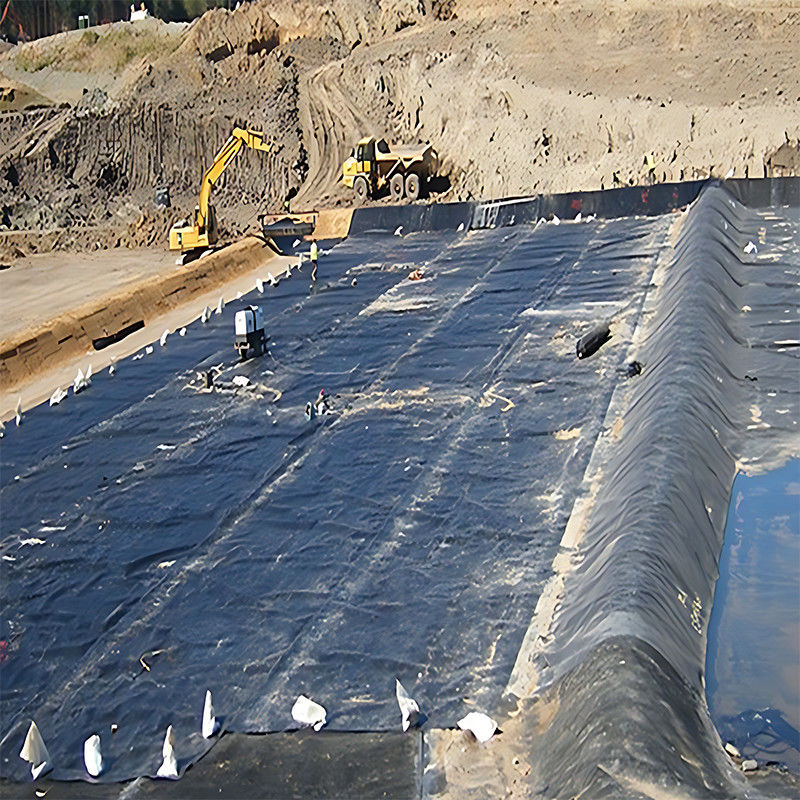 Geomembrana in HDPE con spessore di 1,0 mm e materiale vergine al 100% per il canale d'acqua