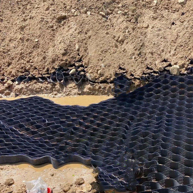 Sistema di confinamento cellulare ad alta struttura con buchi Honeycomb Geocell HDPE per strada Fondazione Protezione del pendio Parcheggio Parcheggio Parcheggio Parete di sostegno