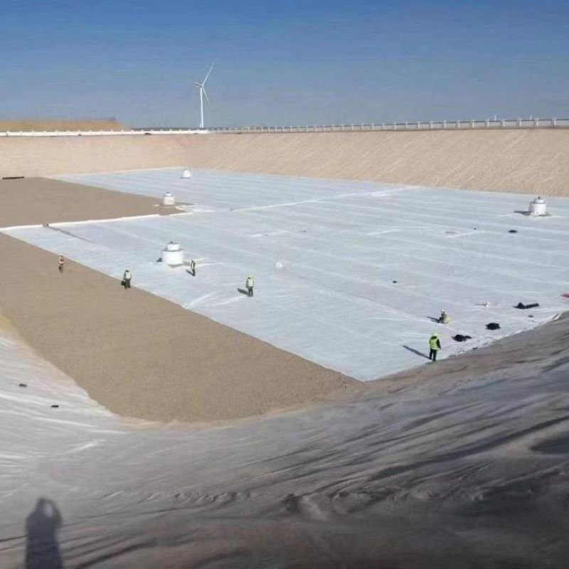 Bianco nero non tessuto a ago perforato geotessile PET PP per autostrade e ferrovie