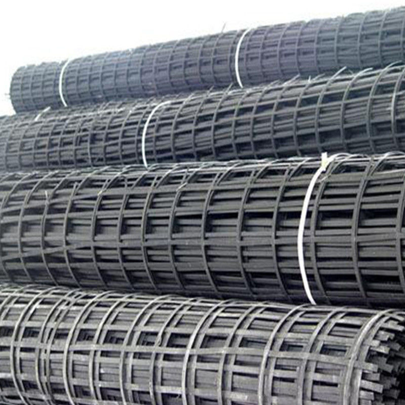 Alta resistenza alla tensione Saldatura biassiale Acciaio Terracotta plastica composita Geogrid Per la stabilizzazione del suolo, caratteristica anti-erosione