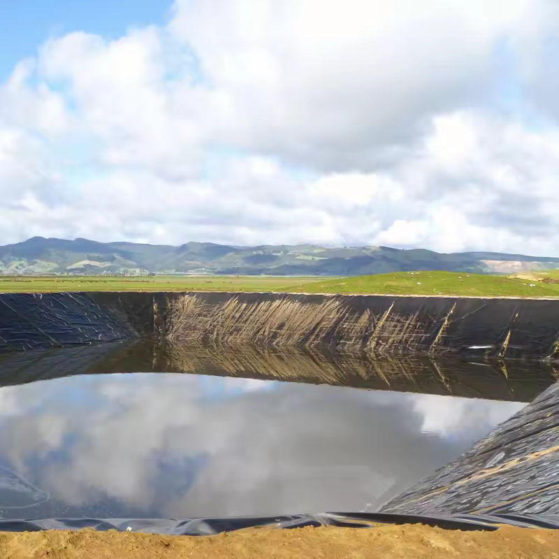 Acquario di stagno a geomembrana in HDPE nero di alta qualità 0,5 mm ∼2,0 mm per piscicoltura, stagni di acquacoltura, serbatoi di stoccaggio dell'acqua e impermeabilizzazione delle dighe