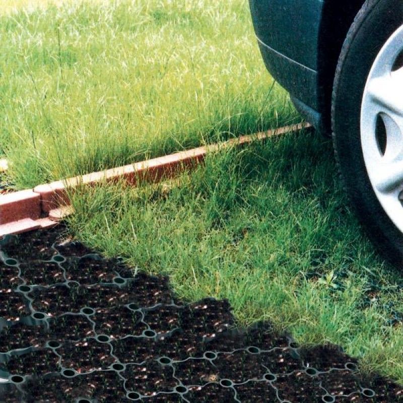 Pavimenti in HDPE Griglia di erba Poliestere Geogrid Plastico per parcheggio Uscita di fuoco Ingrosso Paesaggio Terreno Geocelle Ghiaia Paddock Griglia