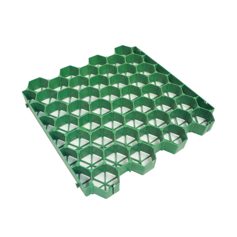 Pavimenti in HDPE Griglia di erba Poliestere Geogrid Plastico per parcheggio Uscita di fuoco Ingrosso Paesaggio Terreno Geocelle Ghiaia Paddock Griglia