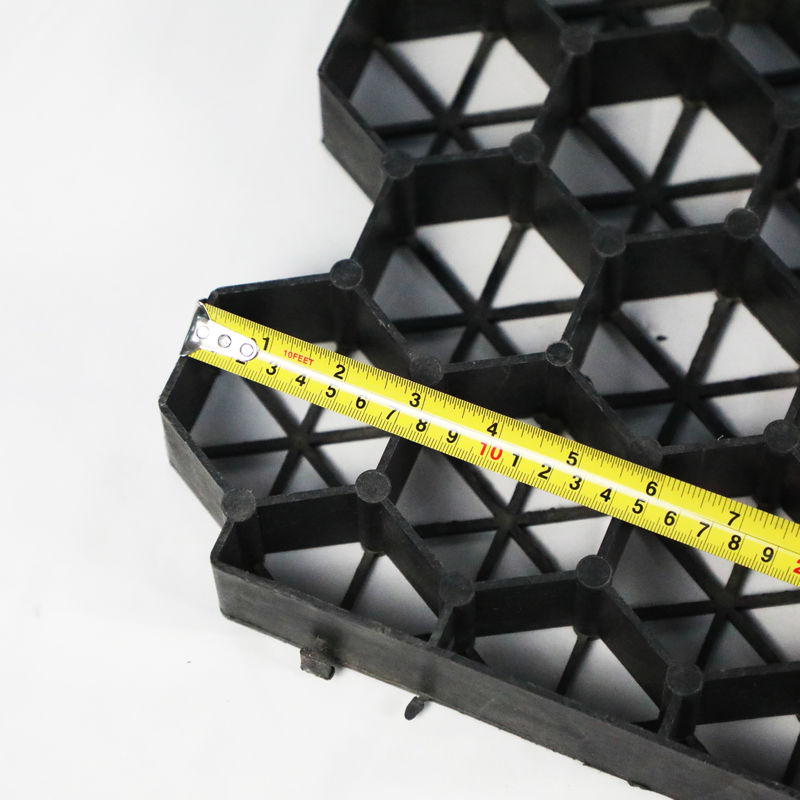 Griglia di plastica di plastica per parcheggio Fuoco uscita HDPE Pavimenti Geogrid per il paesaggio Terreno Geocelle Ghiaia Paddock Griglia