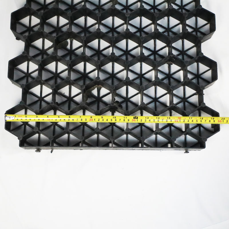 Griglia di plastica di plastica per parcheggio Fuoco uscita HDPE Pavimenti Geogrid per il paesaggio Terreno Geocelle Ghiaia Paddock Griglia