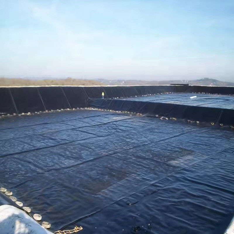 Geomembrana HDPE ad alta resistenza con lunga durata di vita per impianti di trattamento delle acque reflue, progetti di bioenergia e serbatoi industriali di stoccaggio dell'acqua