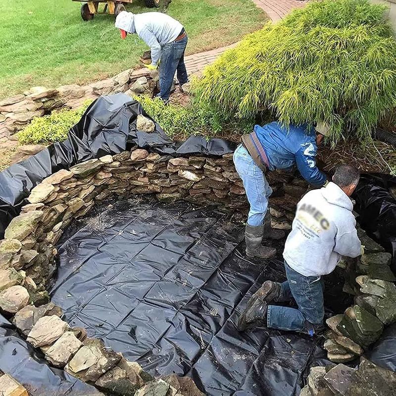 Telo impermeabile per laghetto in geomembrana 0,5 mm 1 mm 1,5 mm 2 mm HDPE LDPE Lldpe PVC EVA