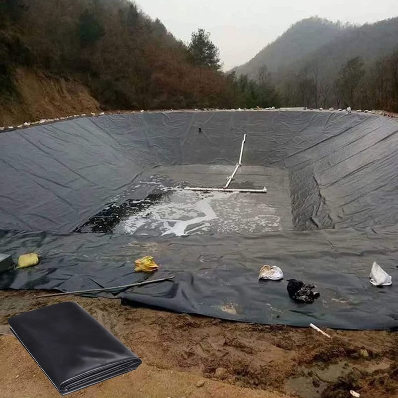 Stile industriale 1mm Geomembrana Pond Liner HDPE Plastic Liner Geomembrana Pond Liner Per Pesci Pond Fatto PVC LDPE LLDPE PP Materiali per discarica