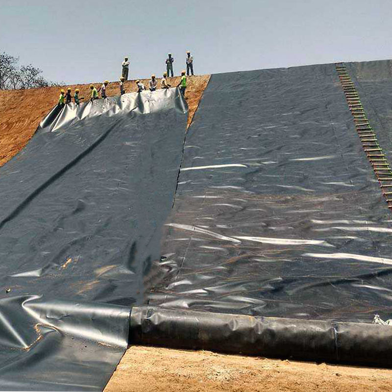 0.75-2.5mm HDPE Geomembrane Pond Liner Per discarica Pesce Gamberi Stagno Stagno Liner Miniere