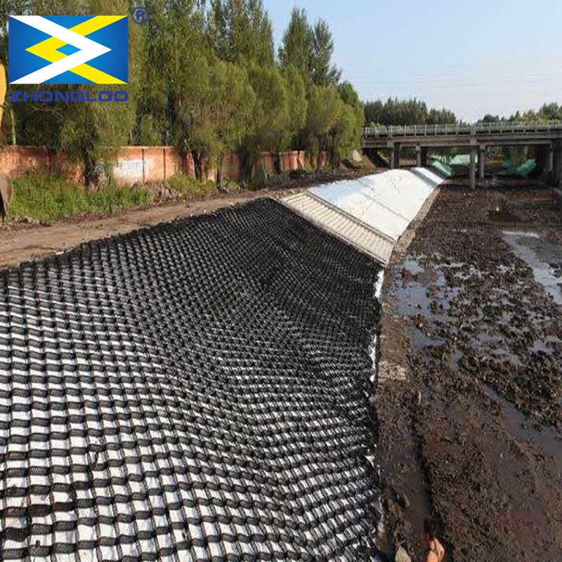 Rete plastica biassiale ad alta resistenza alla trazione – 30kN/m Geogriglia in PP/PET nera per il rinforzo del terreno e la stabilizzazione del fondo stradale