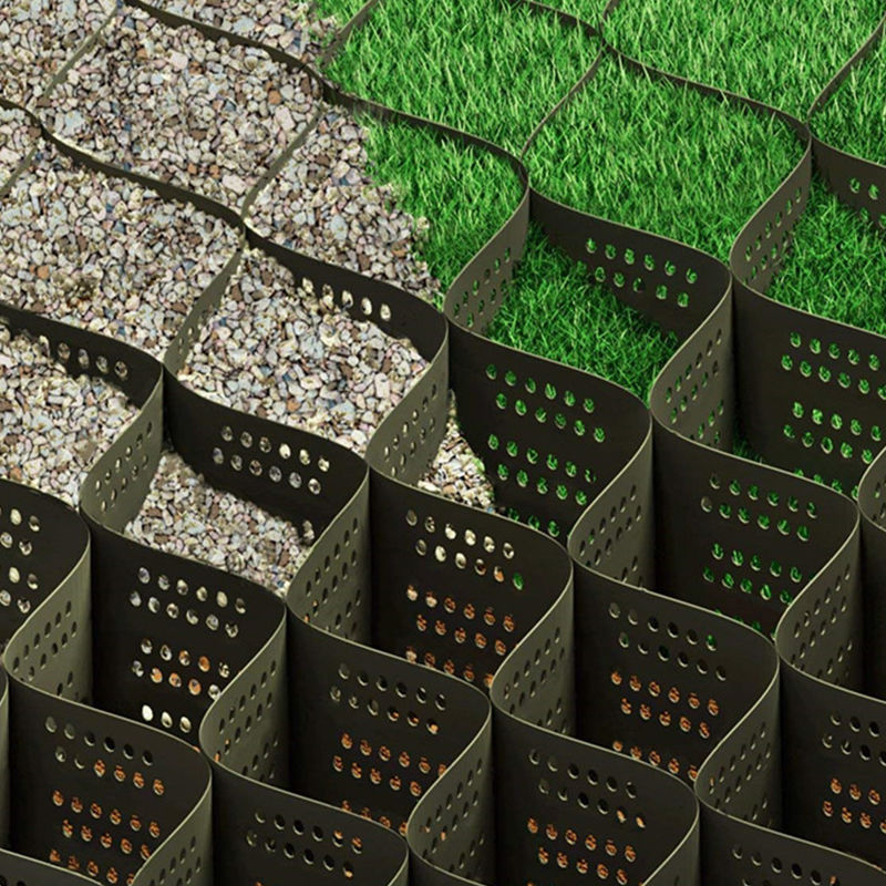 Griglia geoassiale monoassiale in poliestere ad alta resistenza per rinforzo del suolo, supporto geocell e varie applicazioni di ingegneria civile