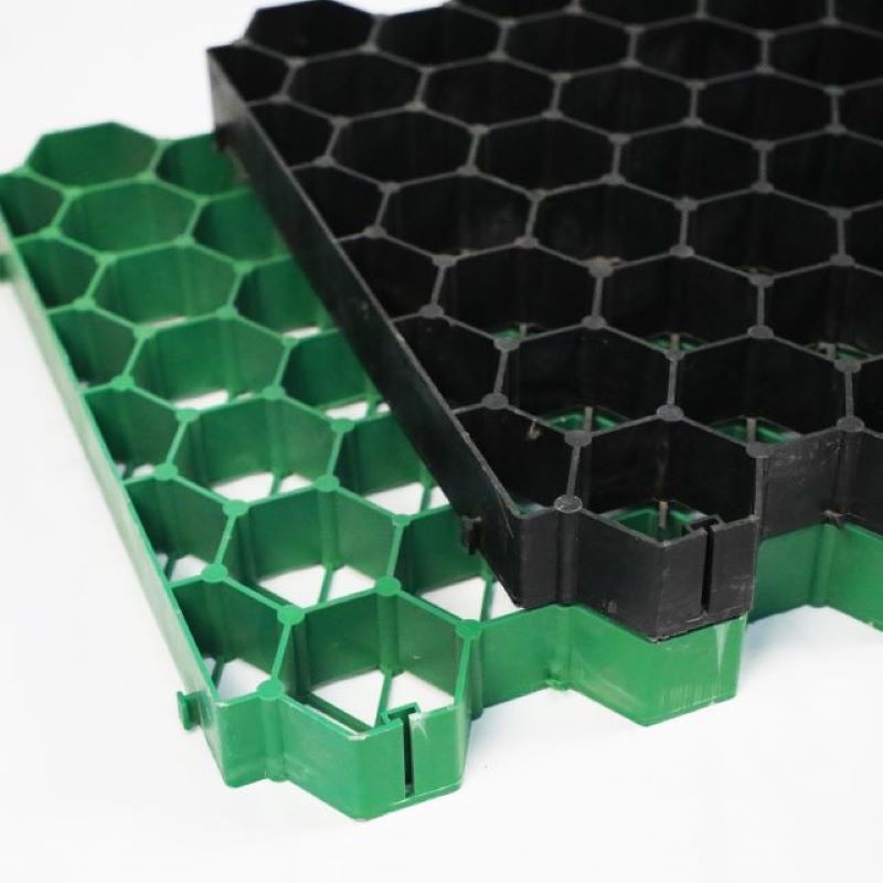Griglia di erba di plastica Parcheggio pavimentazione Griglia di ghiaia per prodotti commerciali di verde paesaggio Golf Lane Garden Path Design